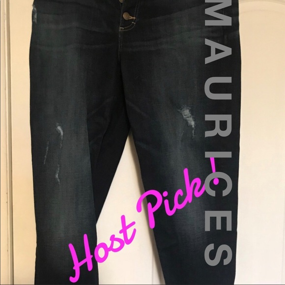 Maurices cuffed jeans. Size 12 Reg.  NWOT - Picture 1 of 8